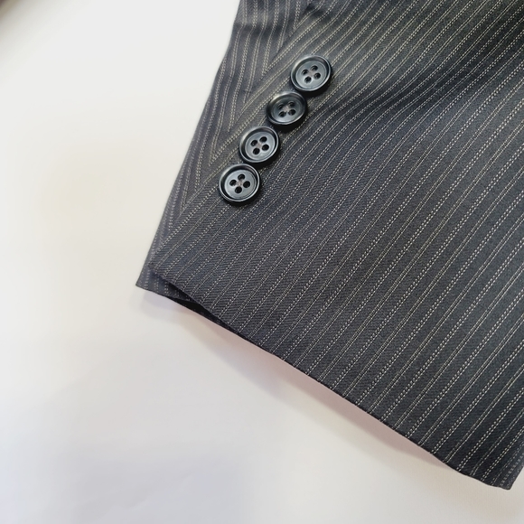 DANIEL HECHTER Paris Pure New Wool 2 Piece Suit Dbl Vented 48/122 Tall Grey - Picture 9 of 15